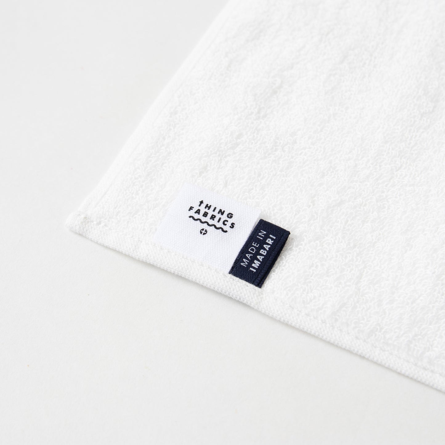 THING FABRICS × KIYOSHI フェイスタオル(ホワイト)