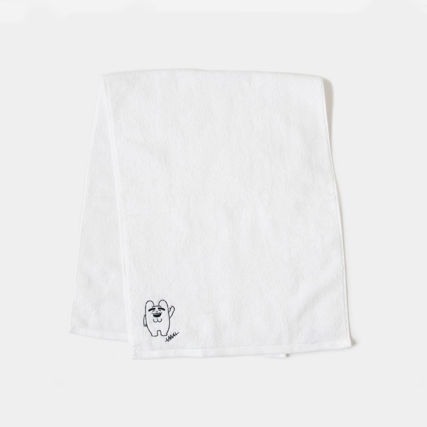 THING FABRICS × KIYOSHI フェイスタオル(ホワイト)