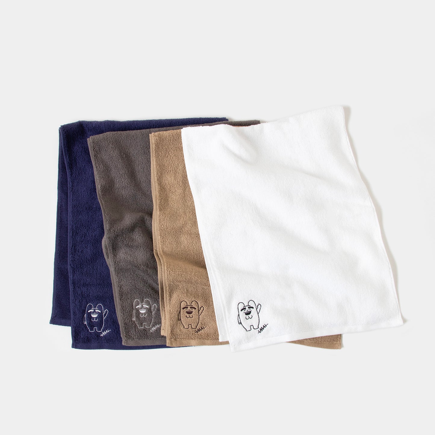 THING FABRICS × KIYOSHI フェイスタオル(ホワイト)