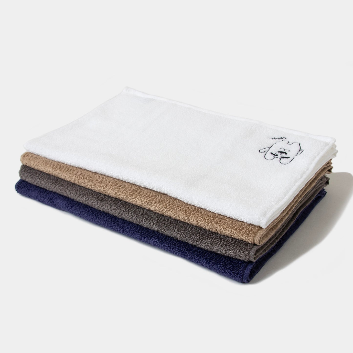 THING FABRICS × KIYOSHI フェイスタオル(ホワイト)
